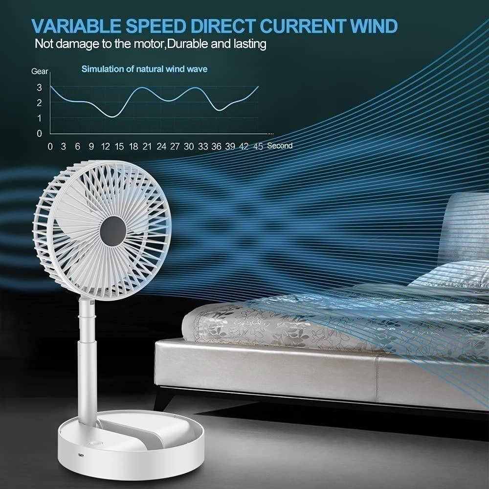 Portable Mini AC Cooler Fan - USB Rechargeable | 3 Speed Water Mist Spray