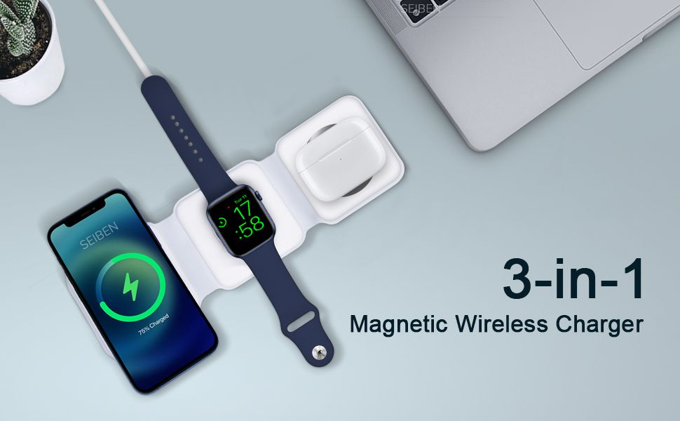 3 in 1 magnetic wireless charger